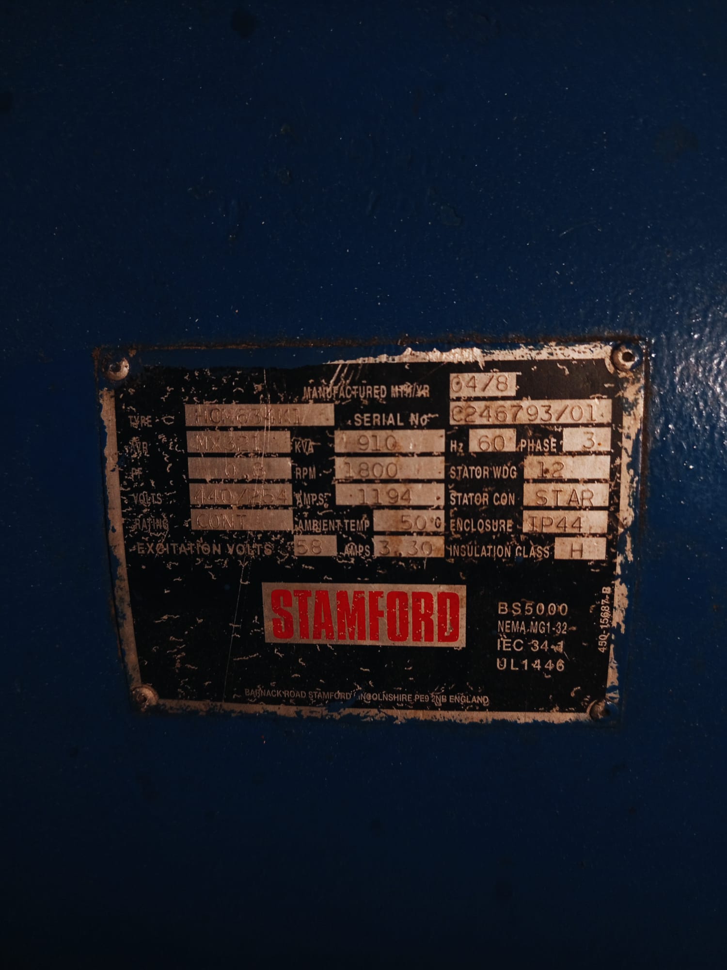 Stamford HCM634K1 Marine Jeneratör - Görsel 3