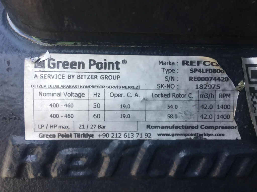 Refcomp SP4LF0800 Kompres&ouml;r - G&ouml;rsel 2