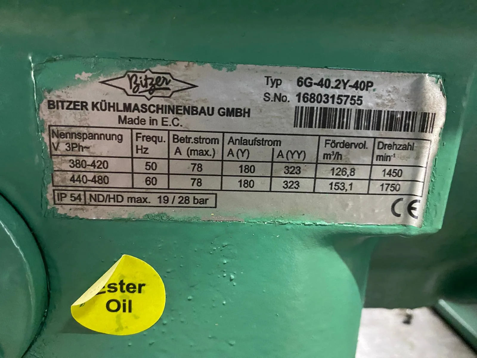 Bitzer 6G-40.2Y-40P Kompres&ouml;r - G&ouml;rsel 2