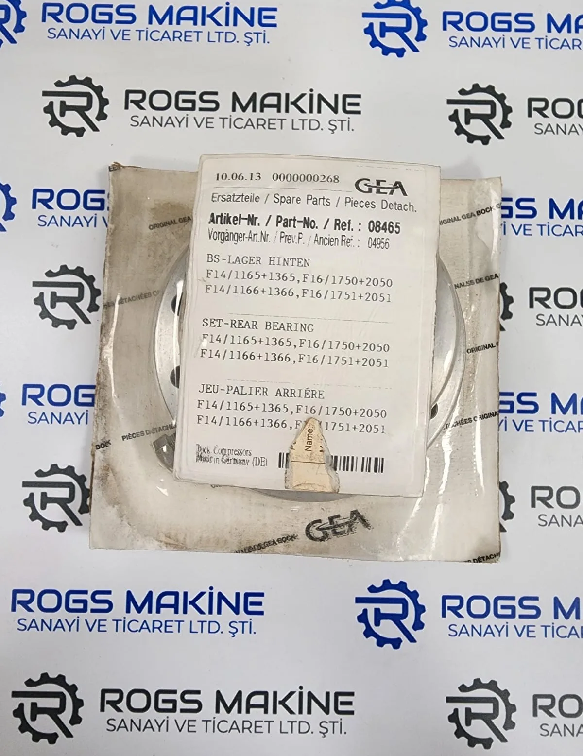Bock Set Rear Bearing 08465