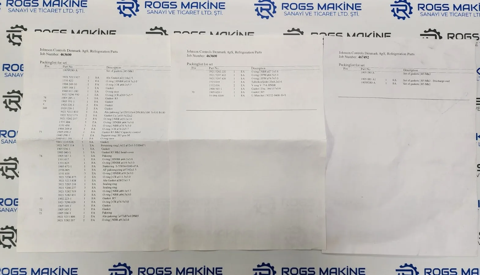 Sabroe Gasket Set 1905280-A - G&ouml;rsel 3