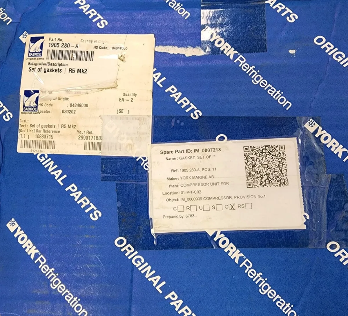 Sabroe Gasket Set 1905280-A