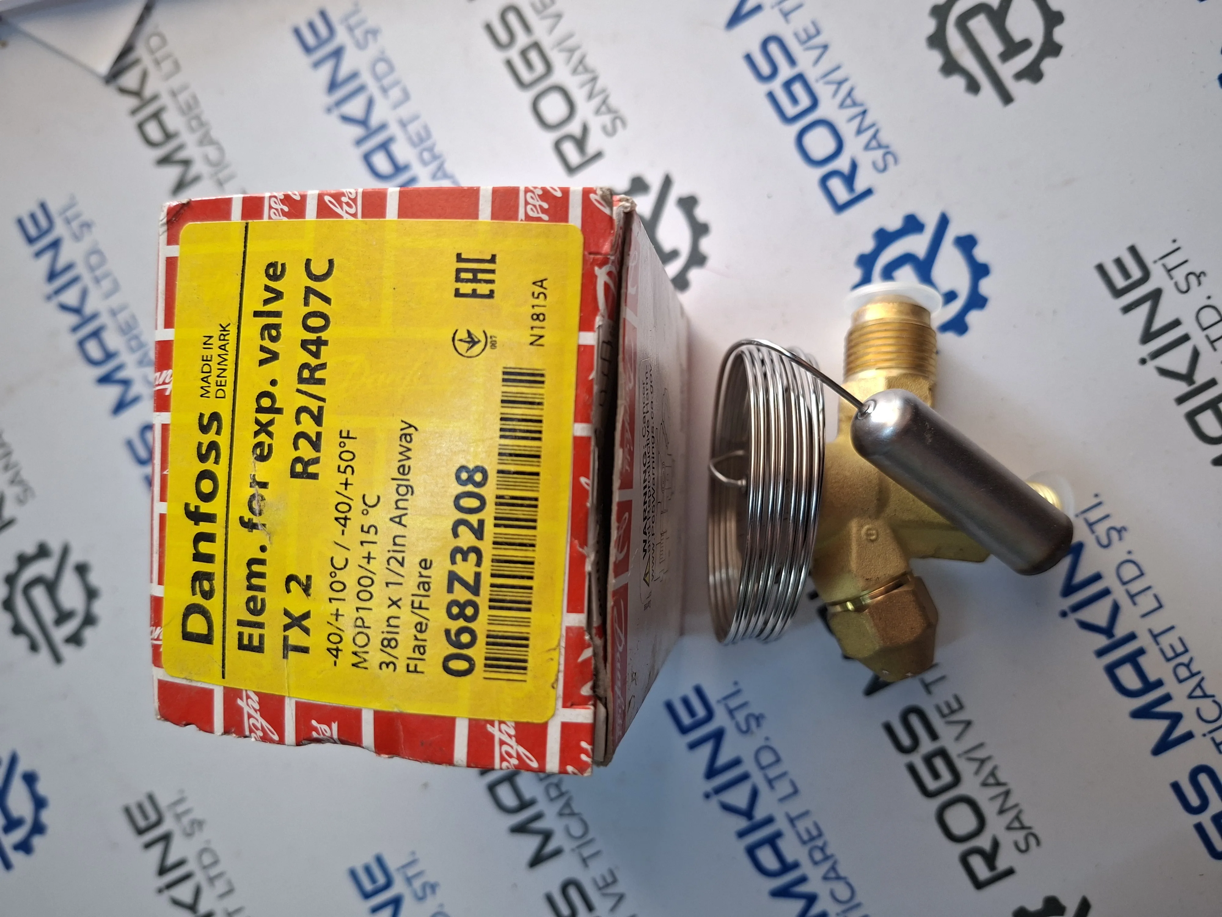Danfoss Element for Expansion Valve 068Z3208