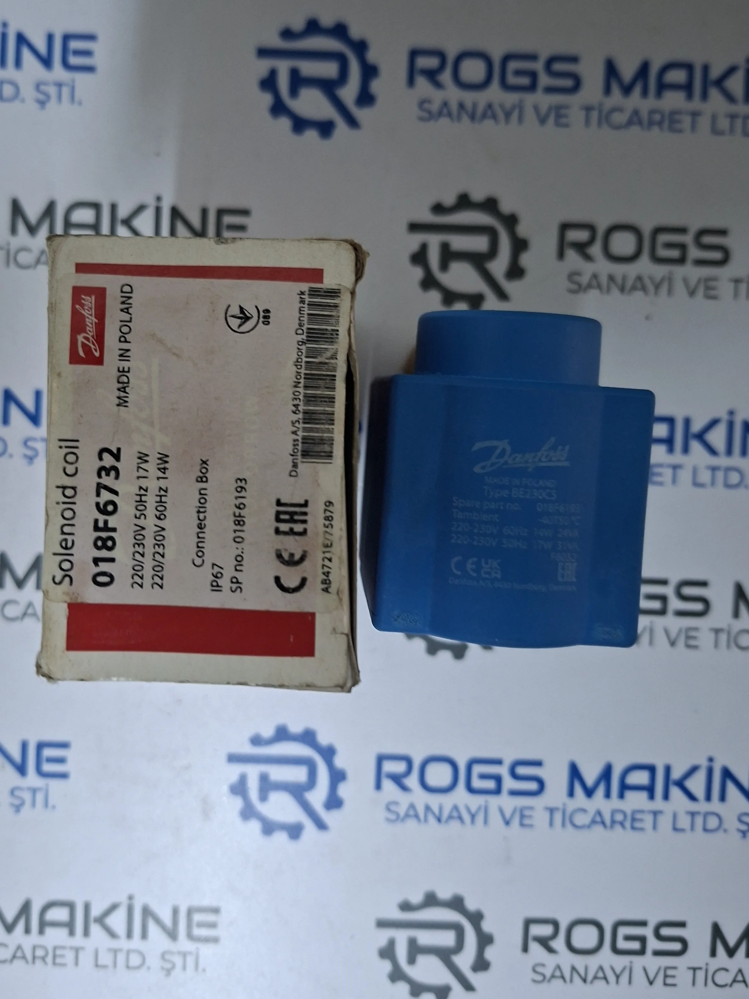 Danfoss Solenoid Coil 018F6732