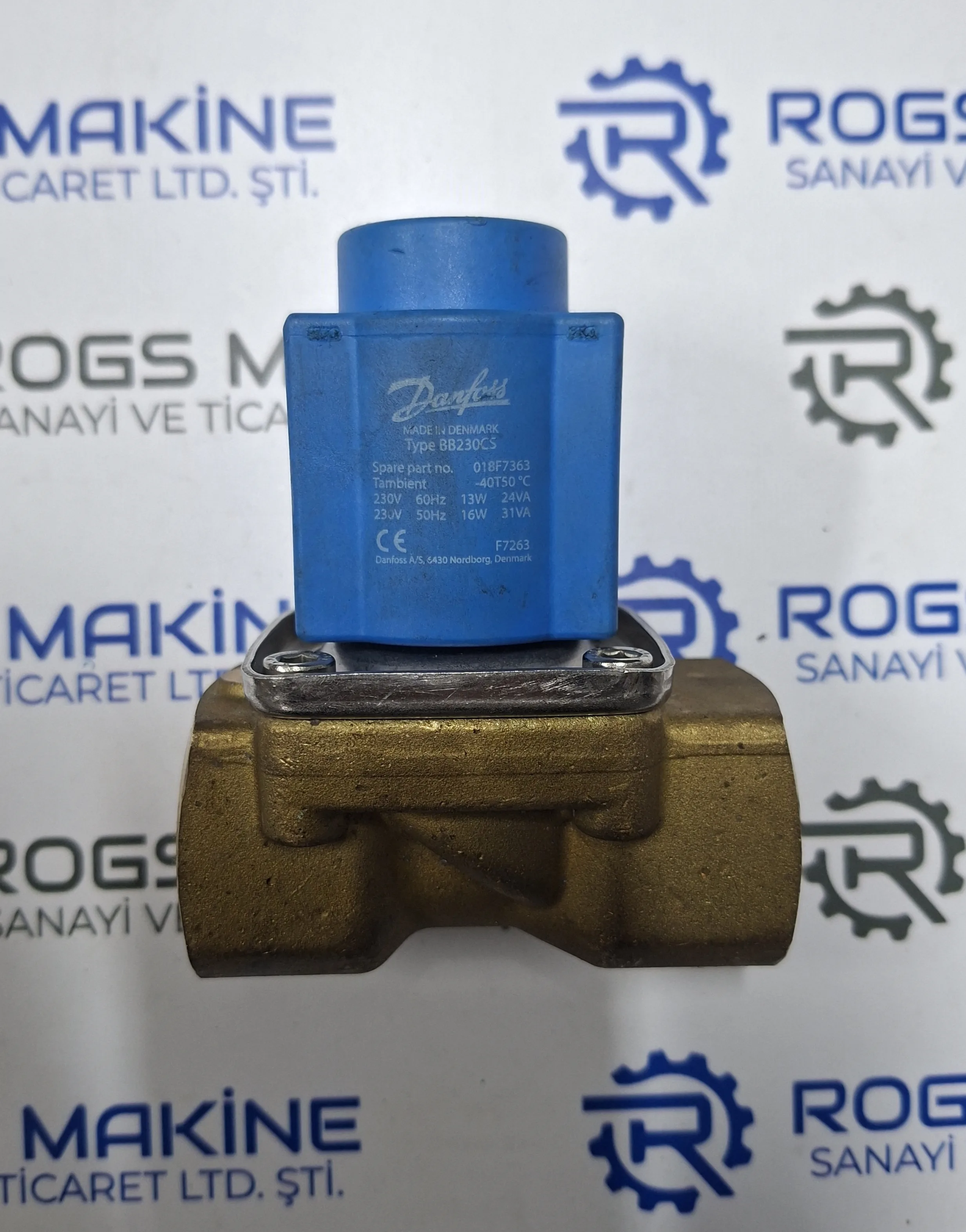 Danfoss Solenoid Valve and Coil Assembly 018F7363
