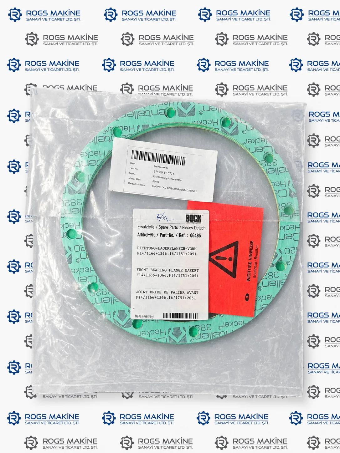 Bock Front Bearing Flange Gasket 06485