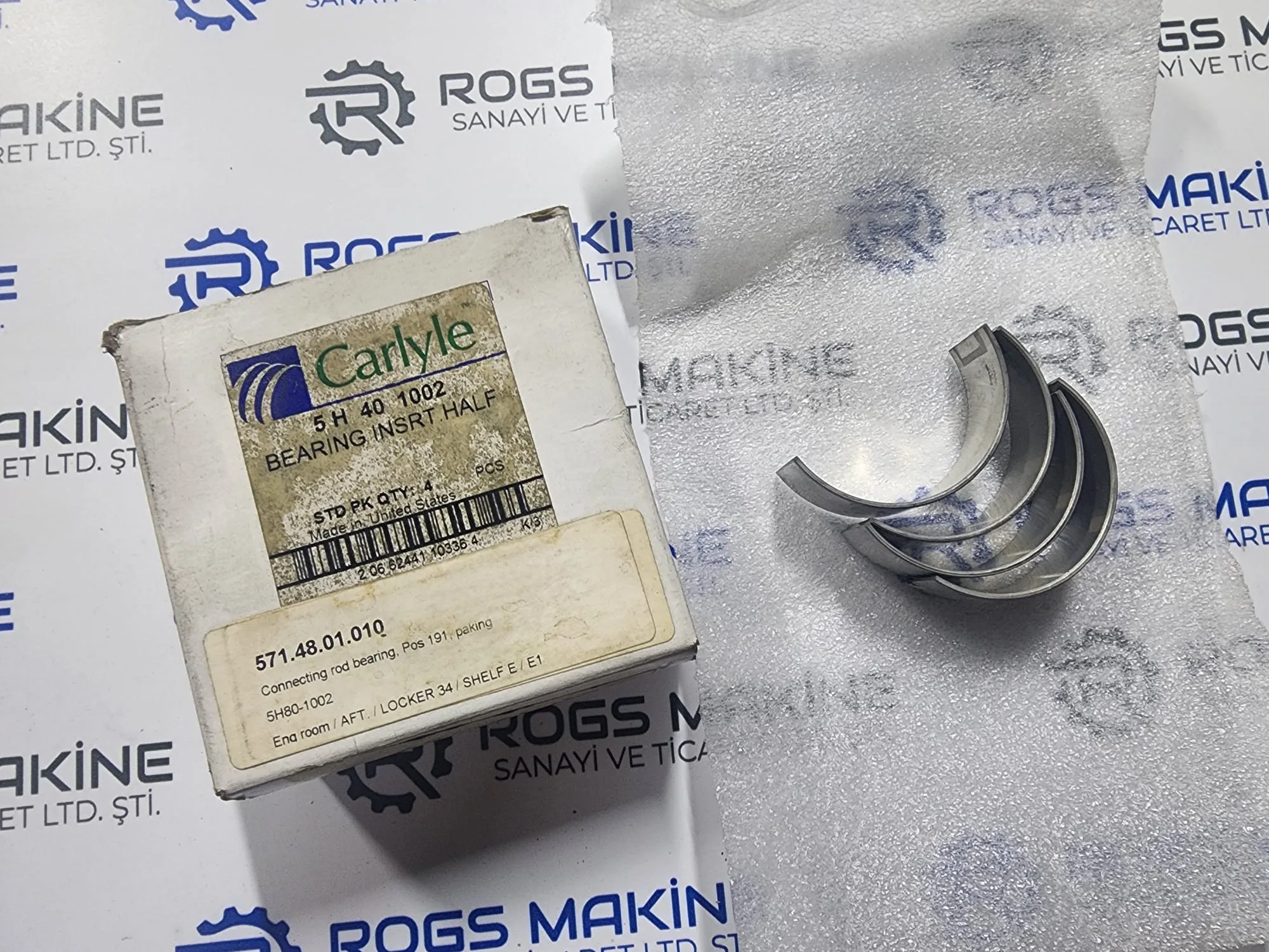 Carlyle Connecting Rod Bearing 5H40-1002