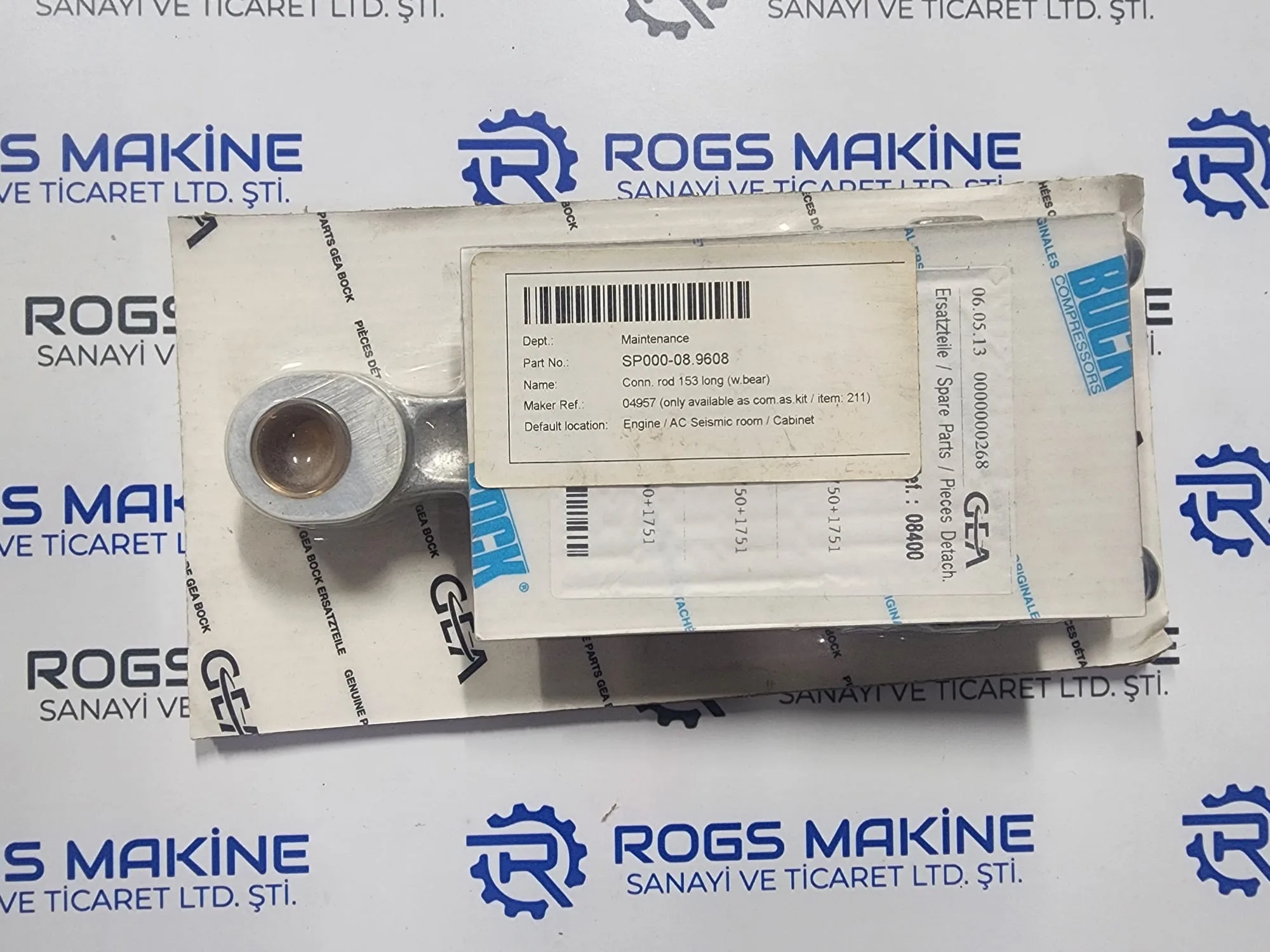 Bock Connecting Rod 153 mm Long 08400