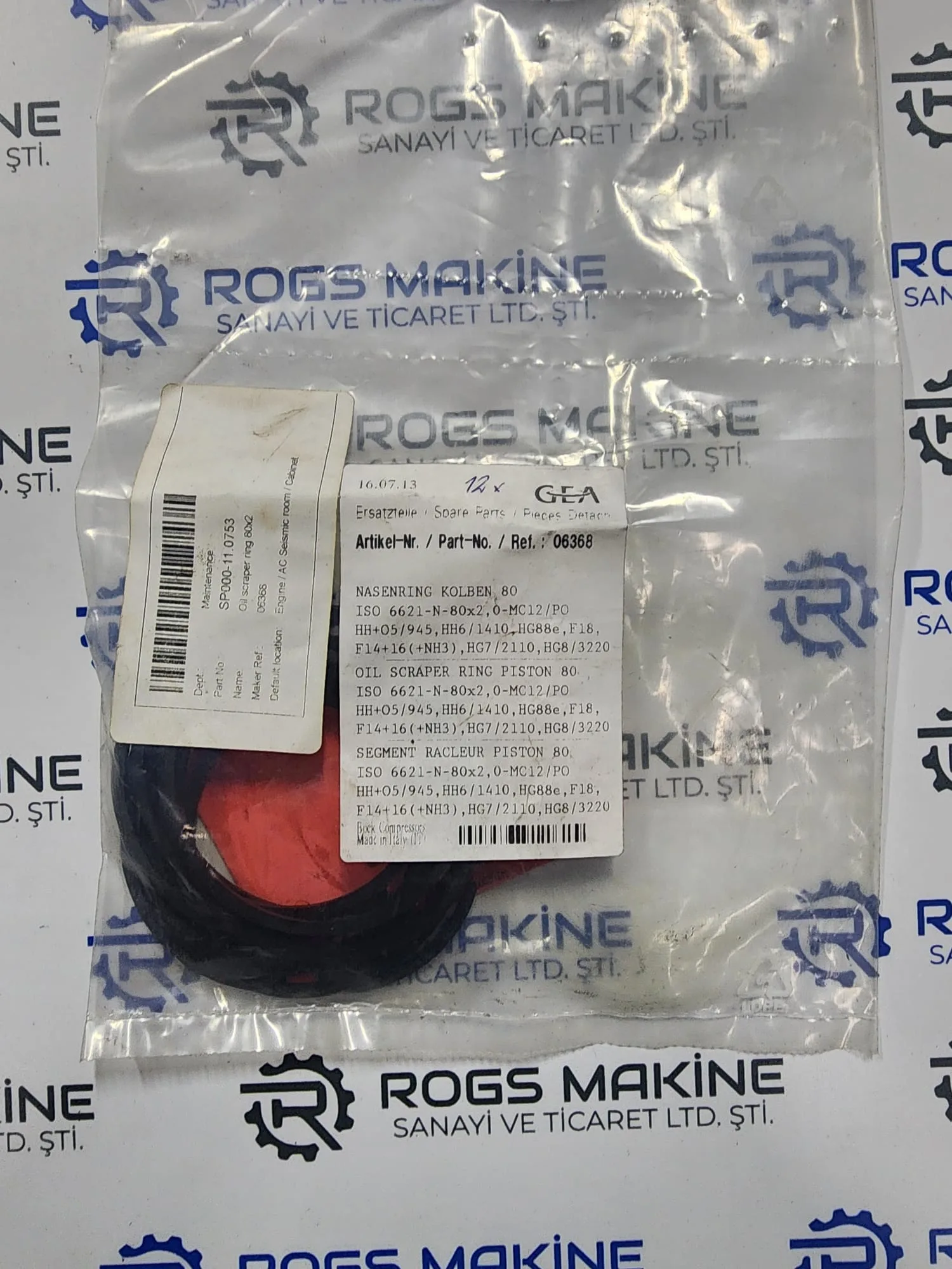 Bock Oil Scraper Ring 06368