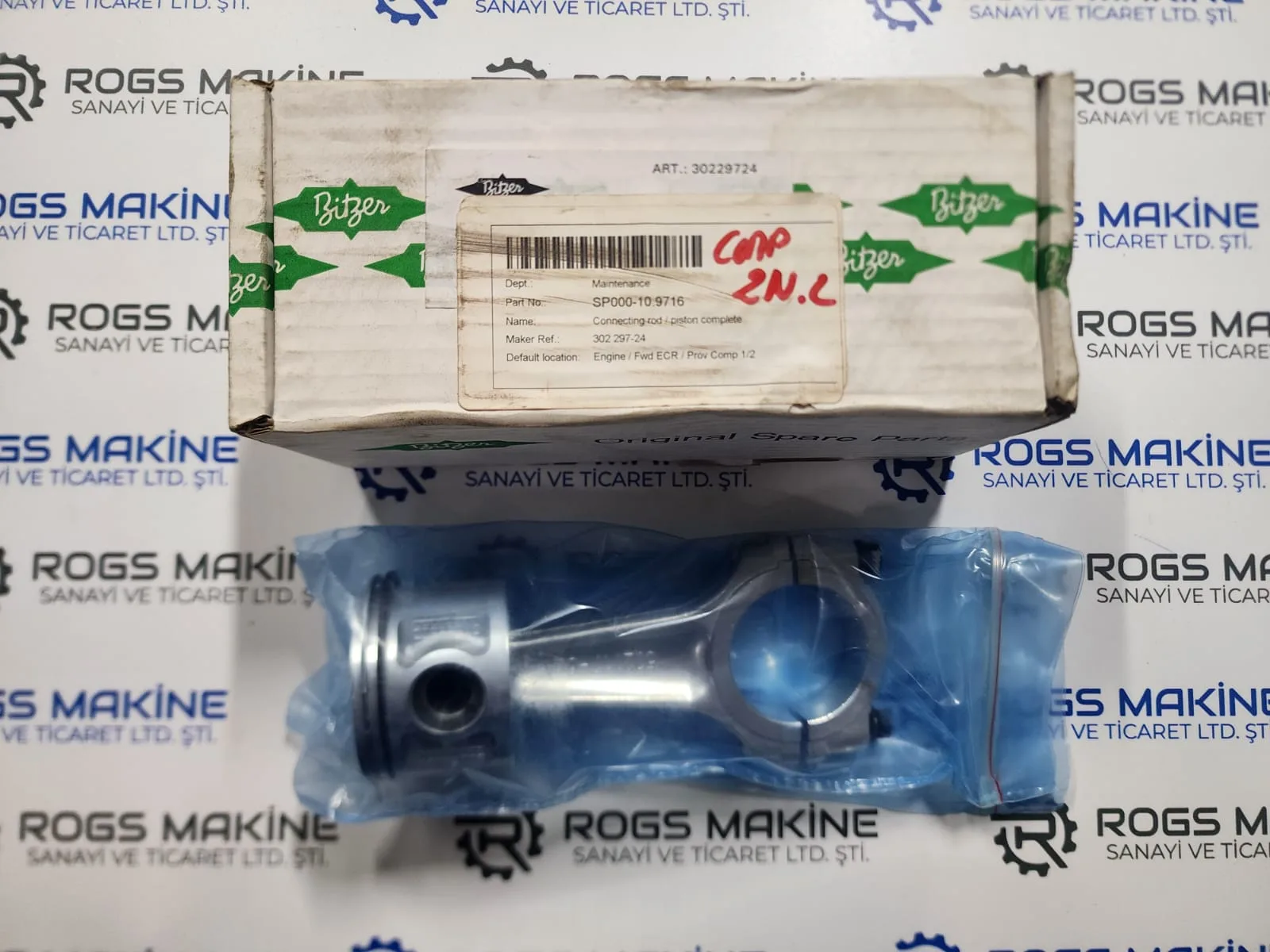 Bitzer Piston Connecting Rod Complete 302297-24