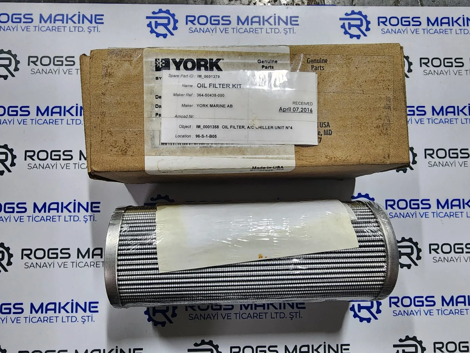 York Oil Filter Kit 36450438