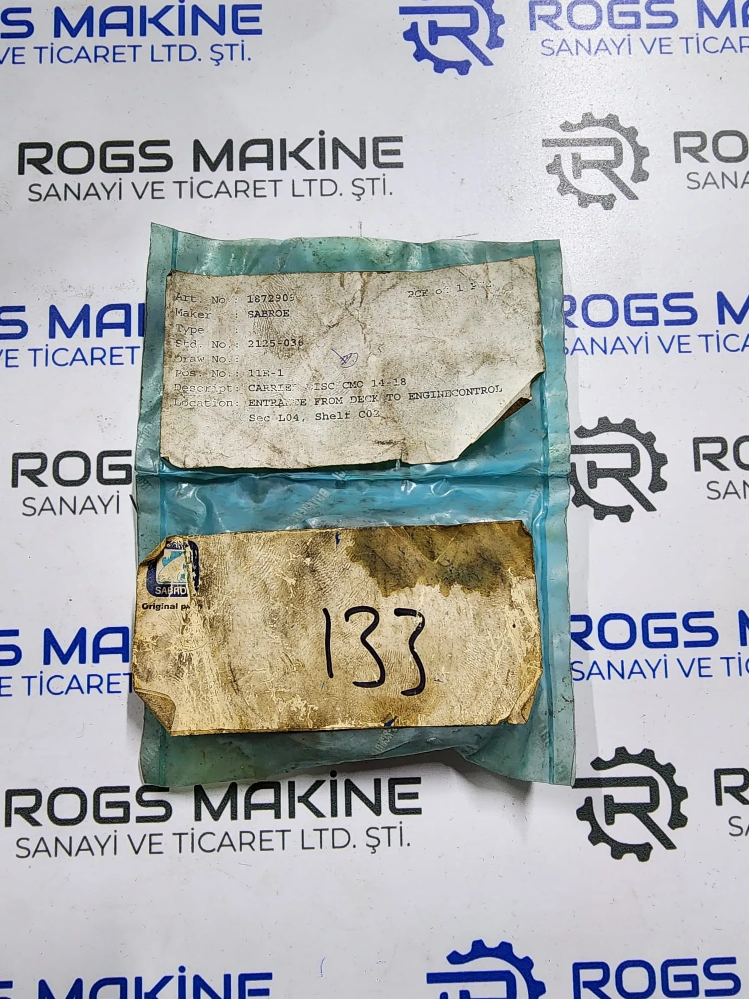 Sabroe Discharge Valve Carrier 2125-036