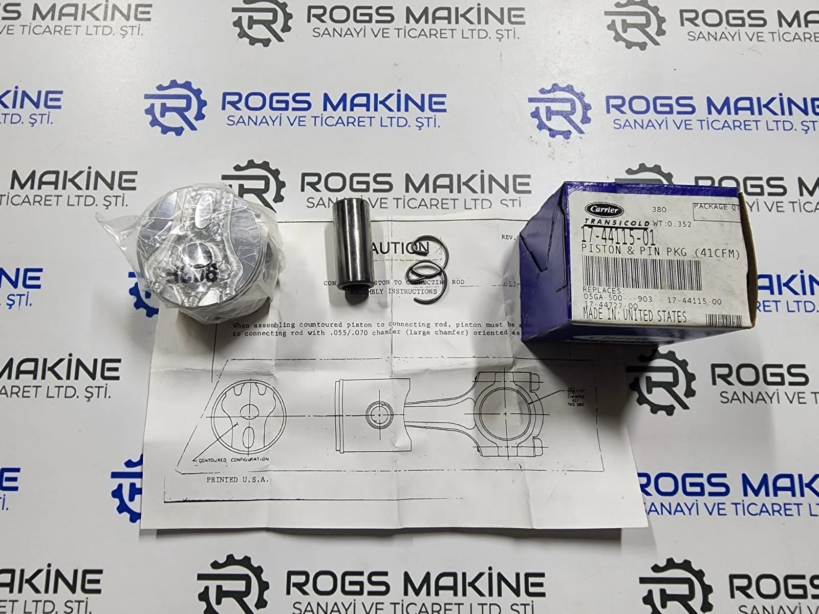 Carrier Piston Pin Package 17-44115-01