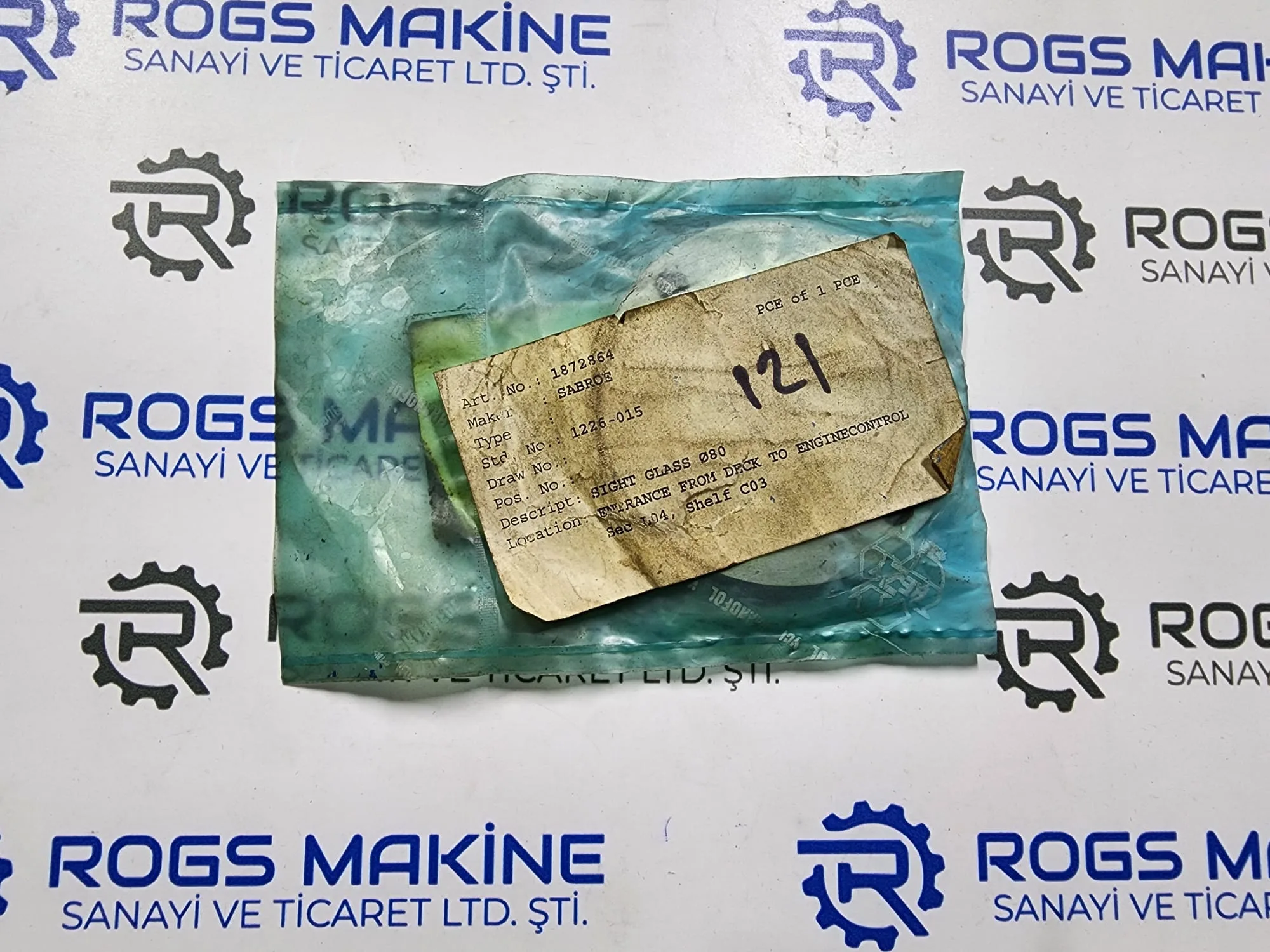 Sabroe Sight Glass &Oslash;80 mm 1226-015