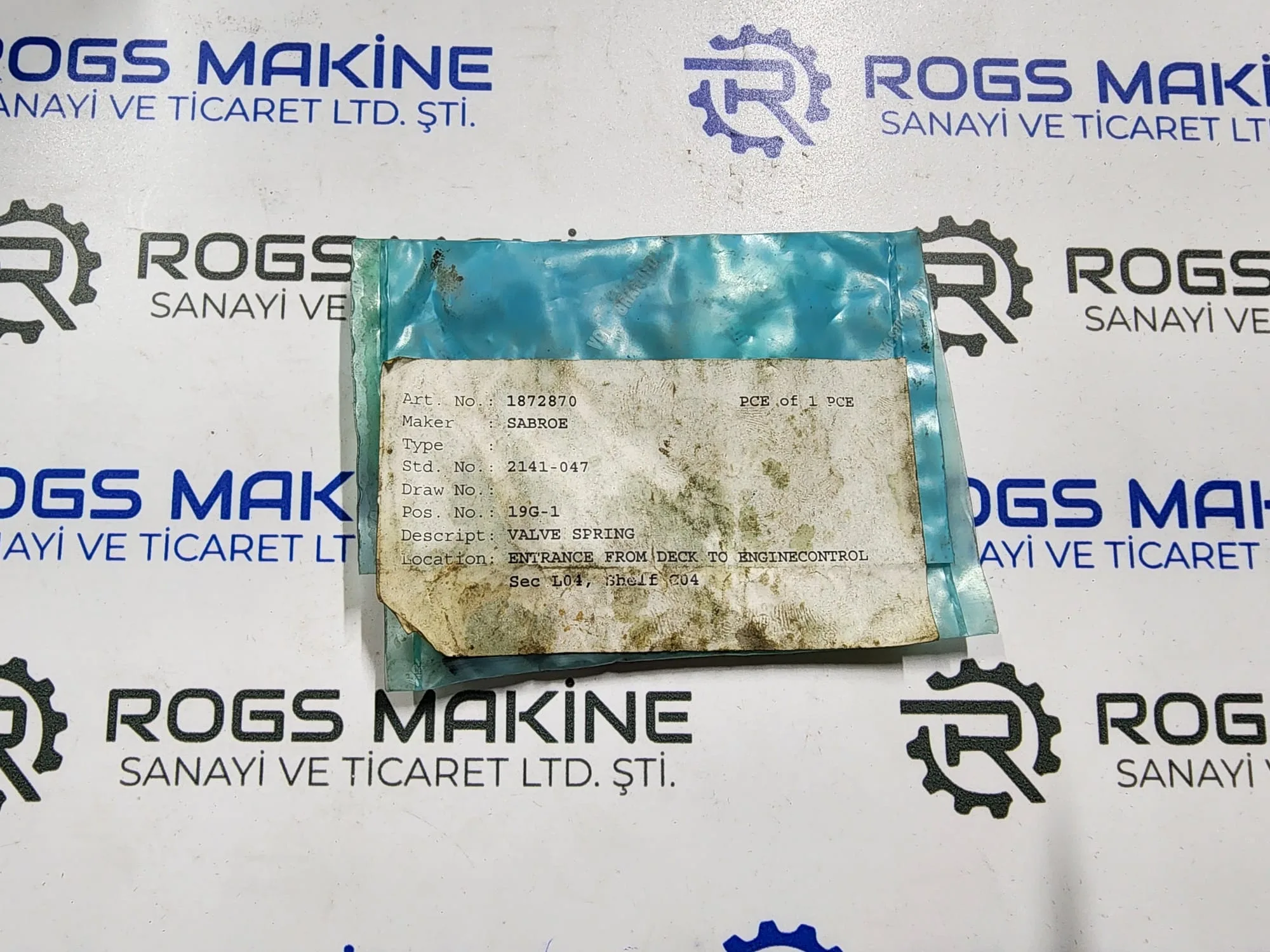 Sabroe Valve Spring 2141-047