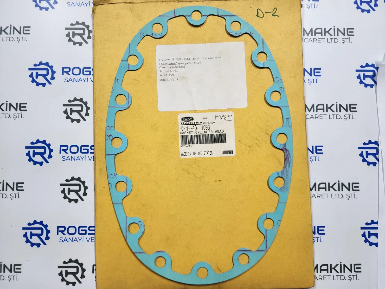 Carrier Cylinder Head Gasket 5H40-1093