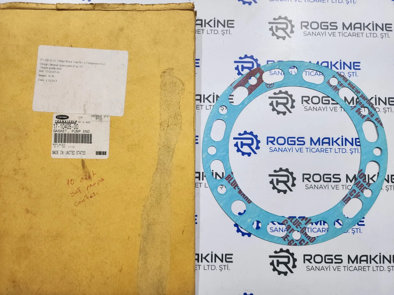 Carrier Pump End Gasket 17-10405-00