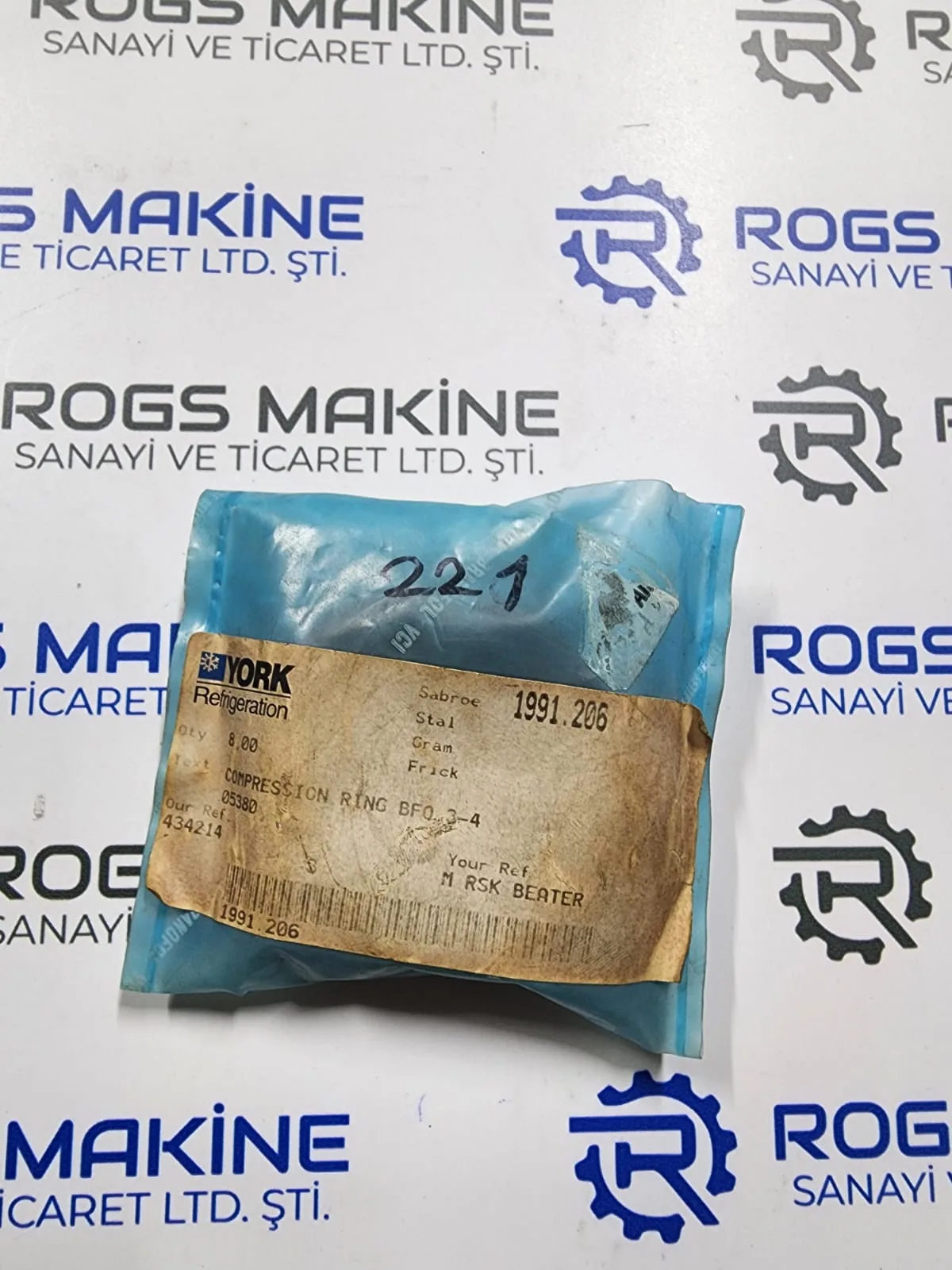 Sabroe Compression Ring 1991.206